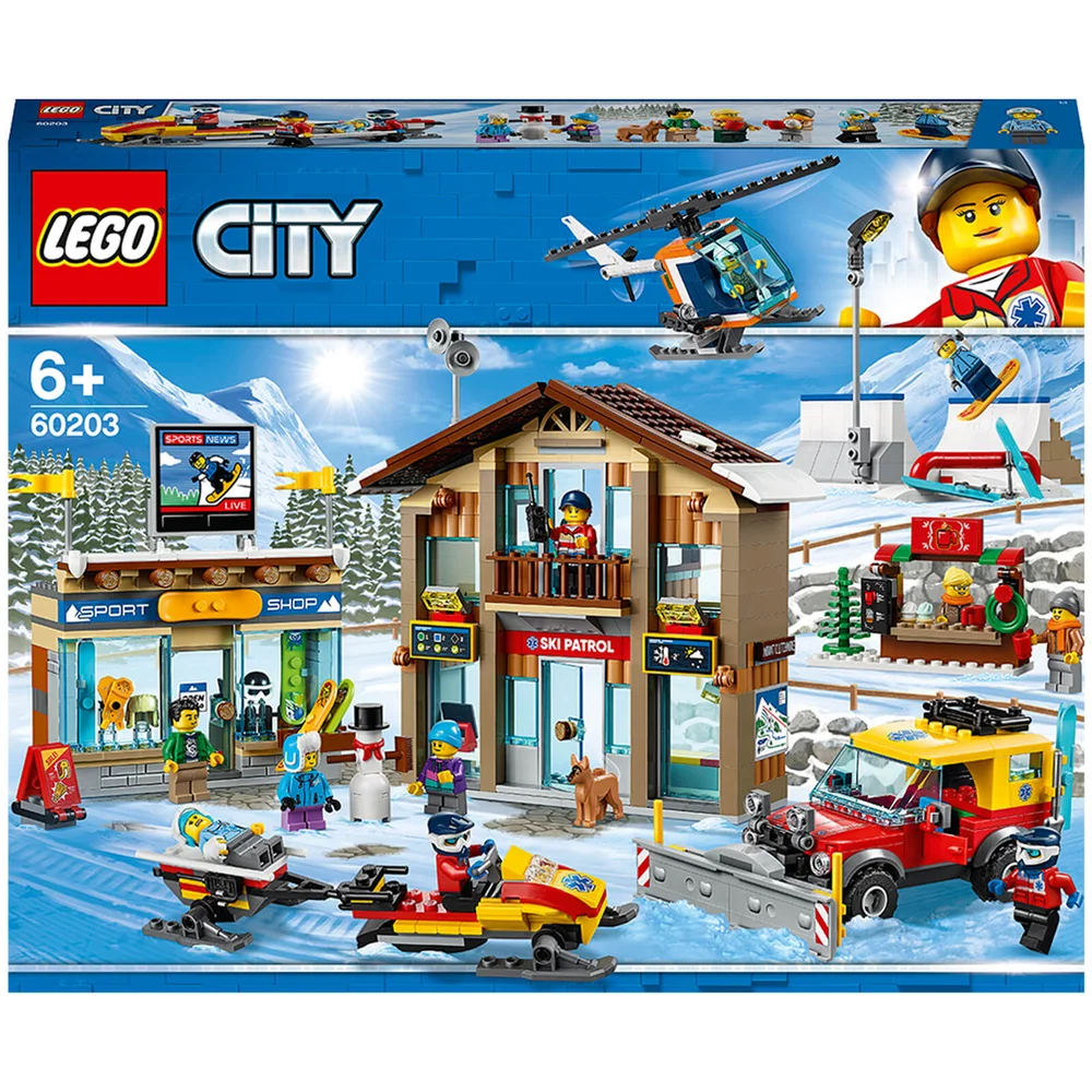 LEGO Stad: Ski resort bouwset (60203) Afbeelding 1