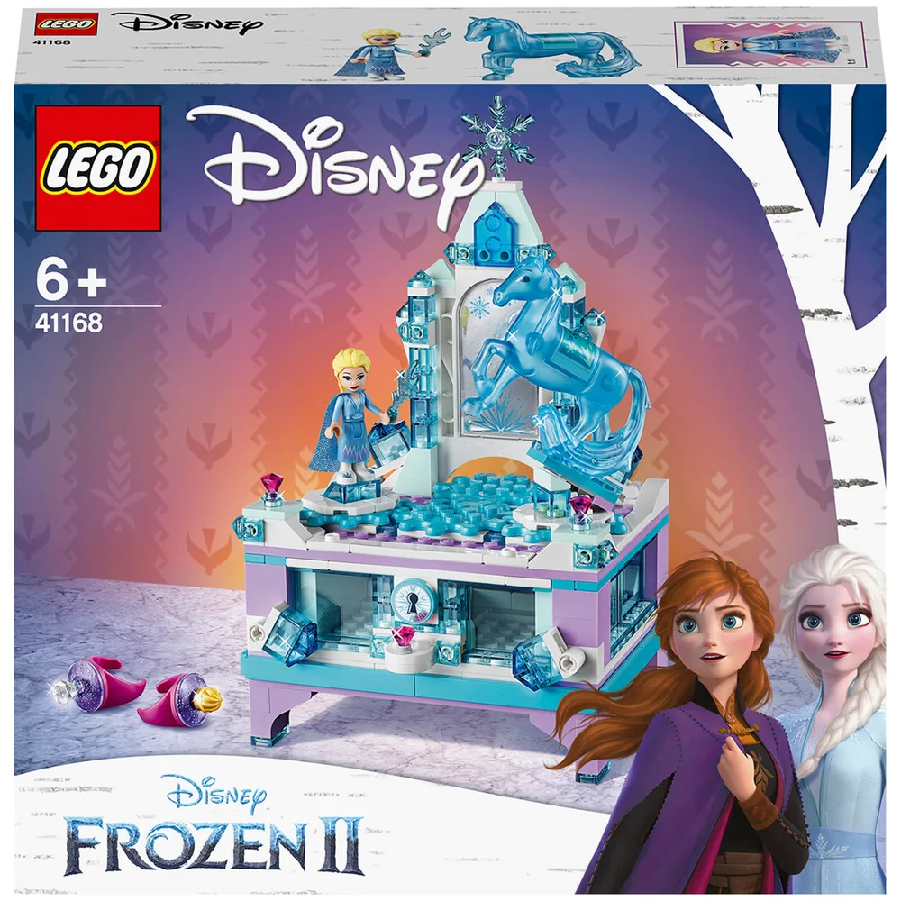 LEGO 41168 Disney Frozen 2 Elsa’s Sieradendooscreatie met Prinses Elsa Minipop en Nokk Figuur, Lade, Spiegel en Draaitafel Afbeelding 1