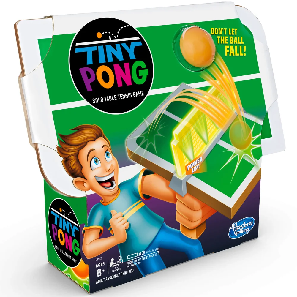 Hasbro Tiny Pong solo tafeltennis handheld spel Afbeelding 1