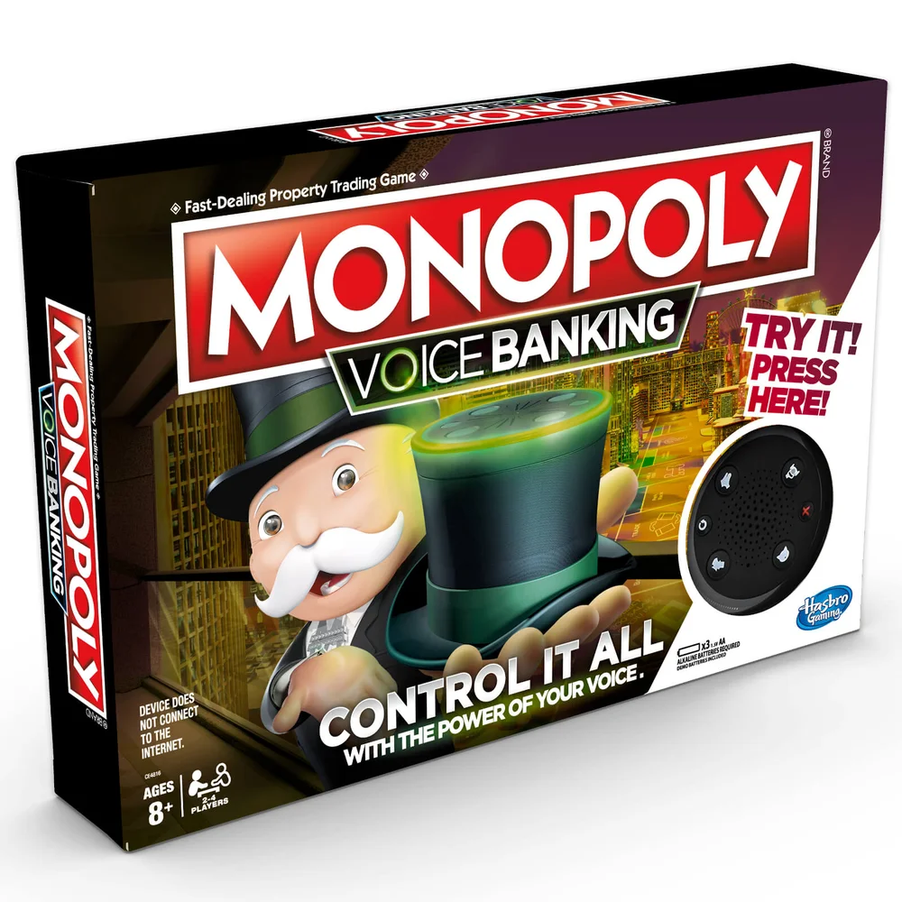 Hasbro Monopoly stem banking elektronisch familie bordspel Afbeelding 1