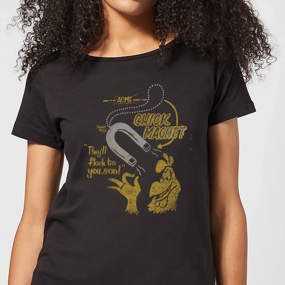 Looney Tunes ACME Chick Magnet Women's T-Shirt - Black - S Afbeelding 1
