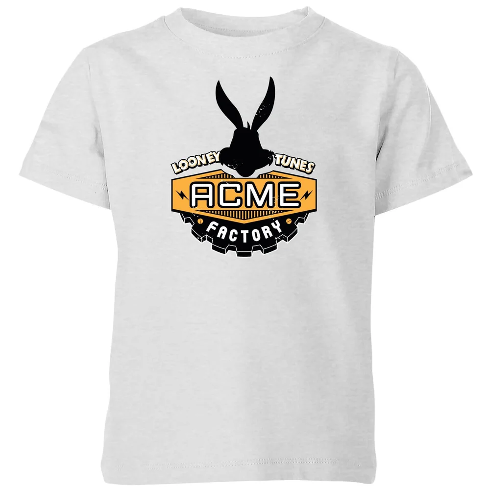 Looney Tunes ACME Logo Kids' T-Shirt - Grey - 98/104 (3-4 jaar) Afbeelding 1
