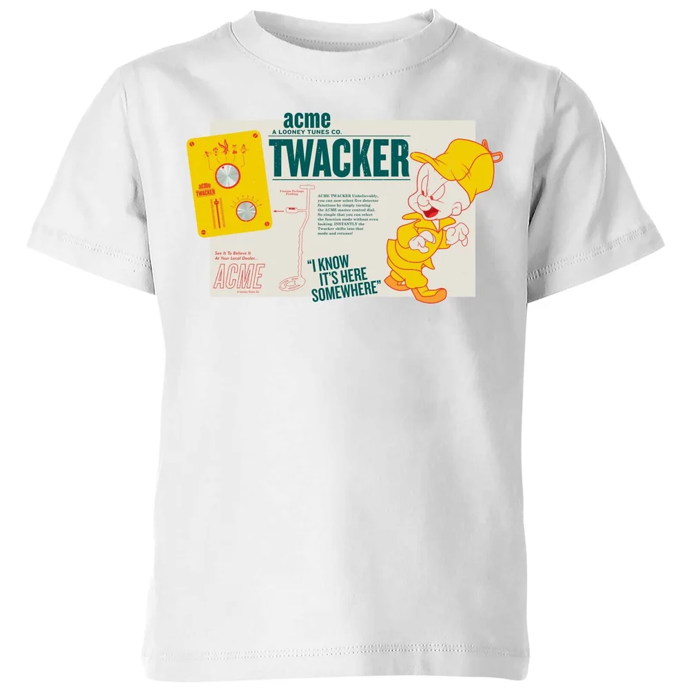 Looney Tunes ACME Twacker Kids' T-Shirt - White - 98/104 (3-4 jaar) Afbeelding 1