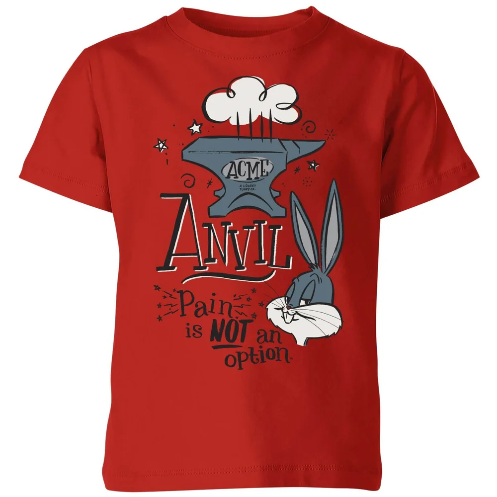 Looney Tunes ACME Anvil Kids' T-Shirt - Red - 98/104 (3-4 jaar) Afbeelding 1