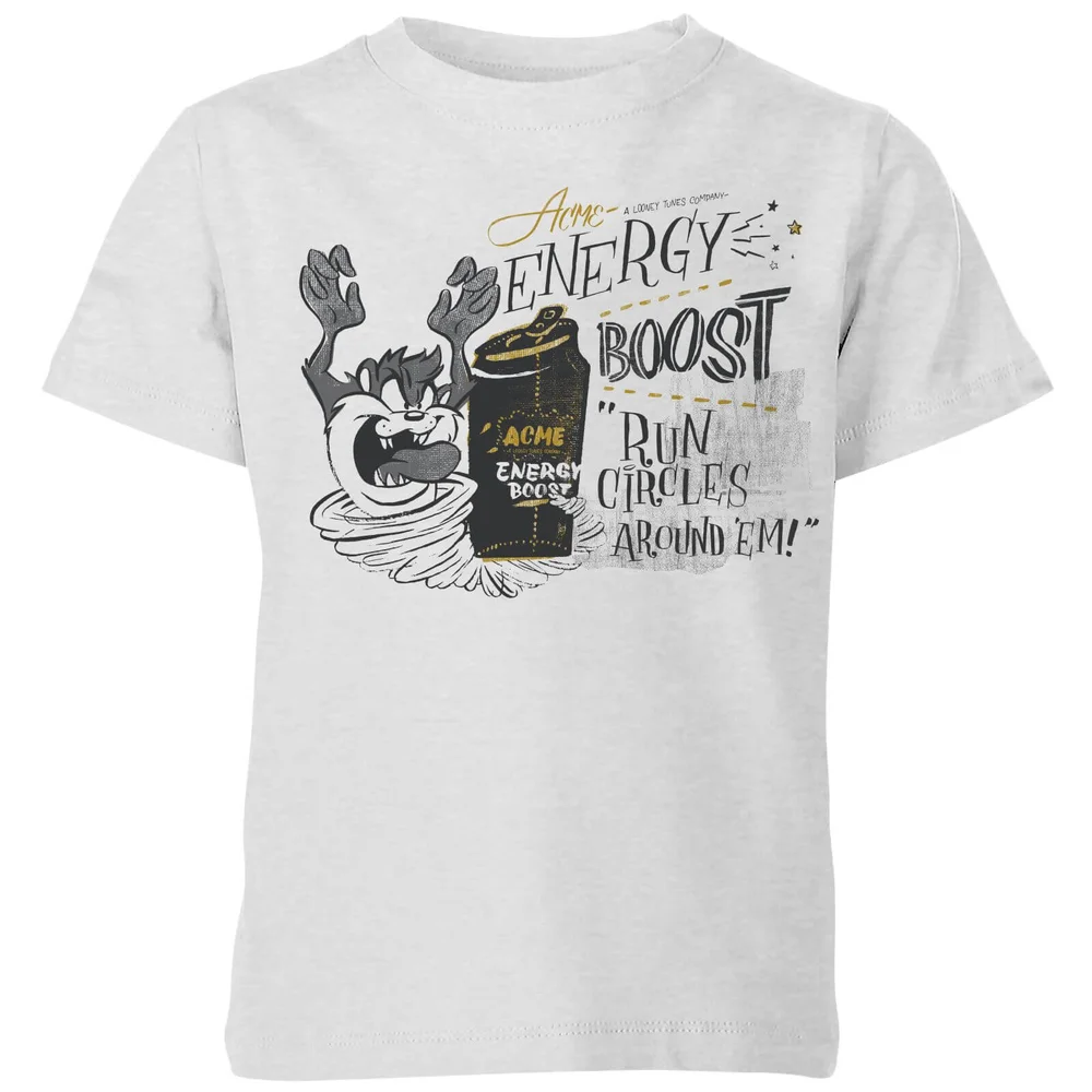Looney Tunes ACME Energy Boost Kids' T-Shirt - Grey - 98/104 (3-4 jaar) Afbeelding 1