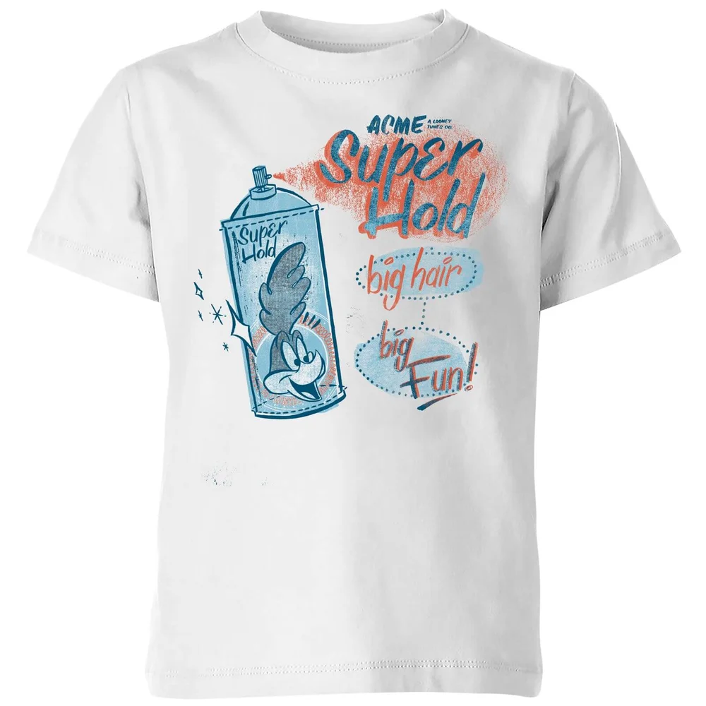 Looney Tunes ACME Super Hold Kids' T-Shirt - White - 98/104 (3-4 jaar) Afbeelding 1