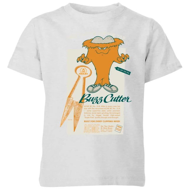 Looney Tunes ACME Buzzcutter Kids' T-Shirt - Grey