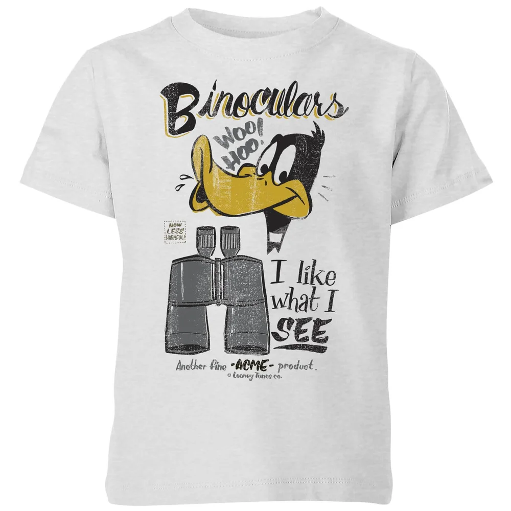 Looney Tunes ACME Binoculars Kids' T-Shirt - Grey - 98/104 (3-4 jaar) Afbeelding 1