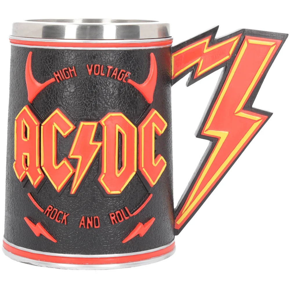 AC/DC High Voltage Rock and Roll Tankard Lighting Horns Mug Afbeelding 1