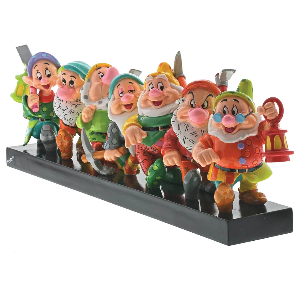 Disney Britto zeven dwergen beeldje 15.0cm Afbeelding 1