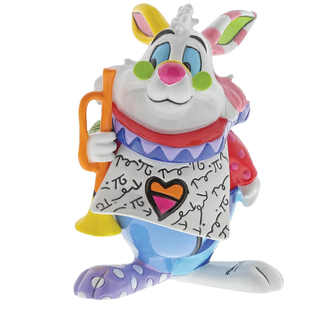 Disney Britto White Rabbit Figurine 7.0cm Afbeelding 1
