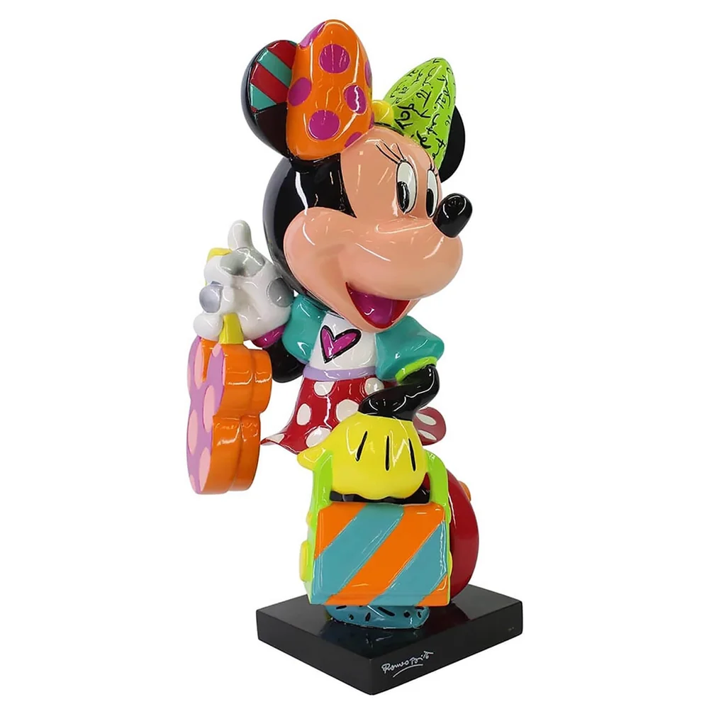 Disney Britto Fashionista Minnie Mouse Figurine 20.0cm Afbeelding 1