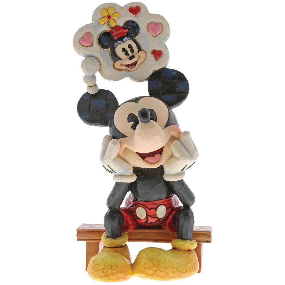 Disney tradities denkend aan jou (Mickey Mouse met gedachtenbeeldje) 15.5cm Afbeelding 1
