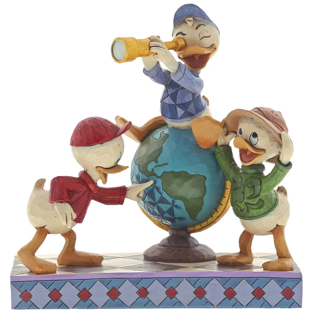 Disney Traditions Navigating Nephews (Huey, Dewie and Louie Figurine) 17.0cm Afbeelding 1
