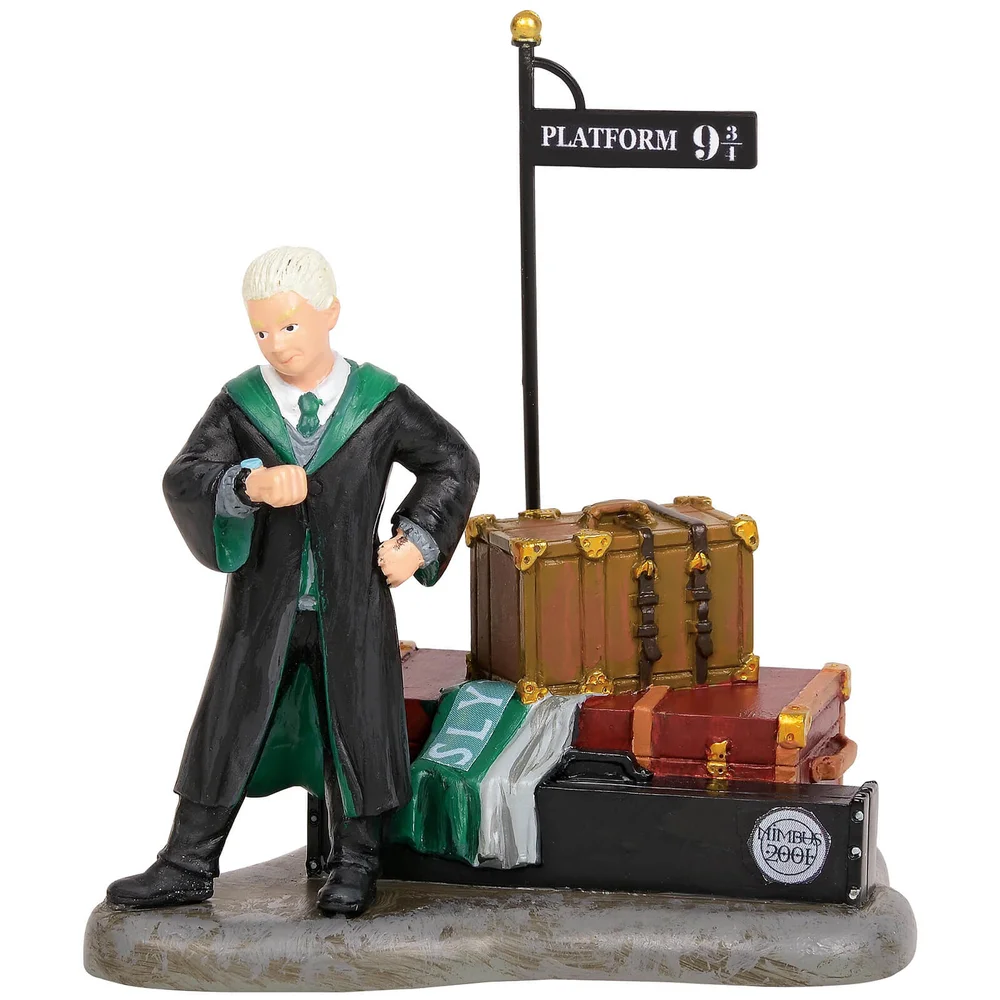 Harry Potter Village Draco Malfoy at Platform 9 3/4 Figure 9.0cm Afbeelding 1