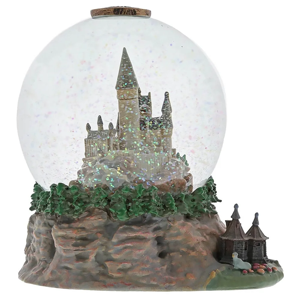 De tovenaarswereld van Harry Potter Kasteel van Zweinstein waterbol met Hagrid's Hut 120mm Afbeelding 1