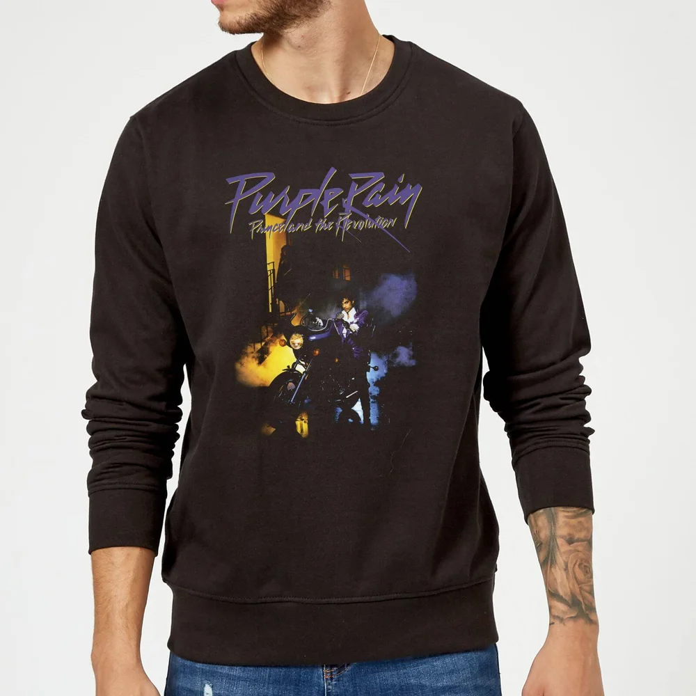 Prince Purple Rain Sweatshirt - Black - S - Zwart Afbeelding 1