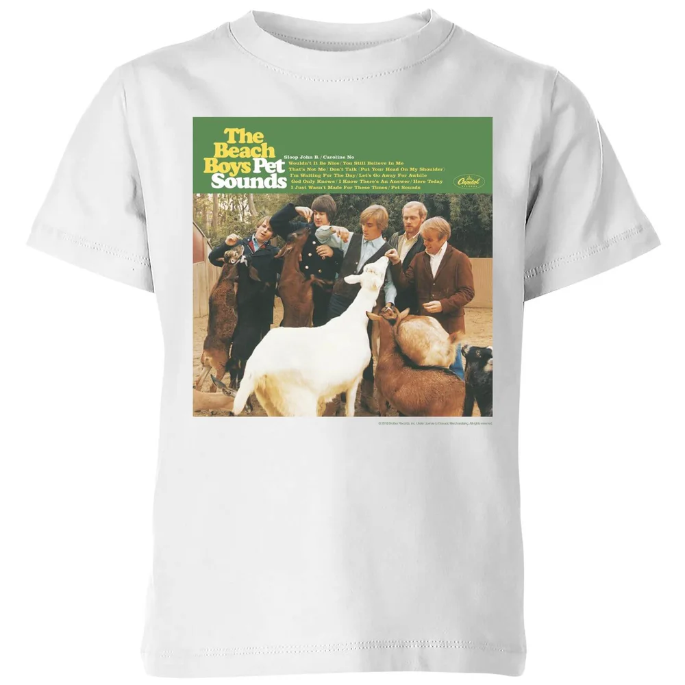 The Beach Boys Pet Sounds Kids' T-Shirt - White - 98/104 (3-4 jaar) - Wit Afbeelding 1