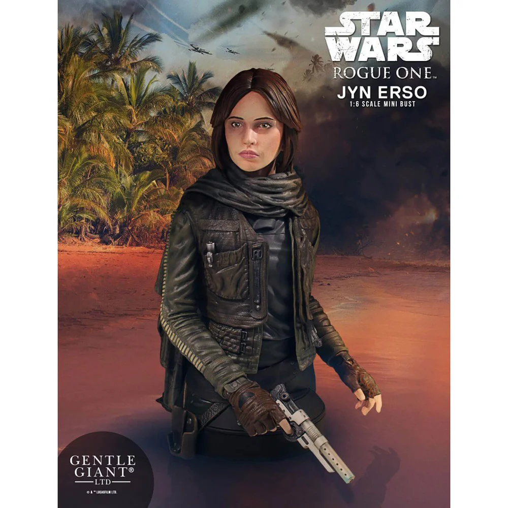 Gentle Giant Star Wars Jyn Erso (Seal Commander) 1/6 Mini Bust - 16cm Afbeelding 1