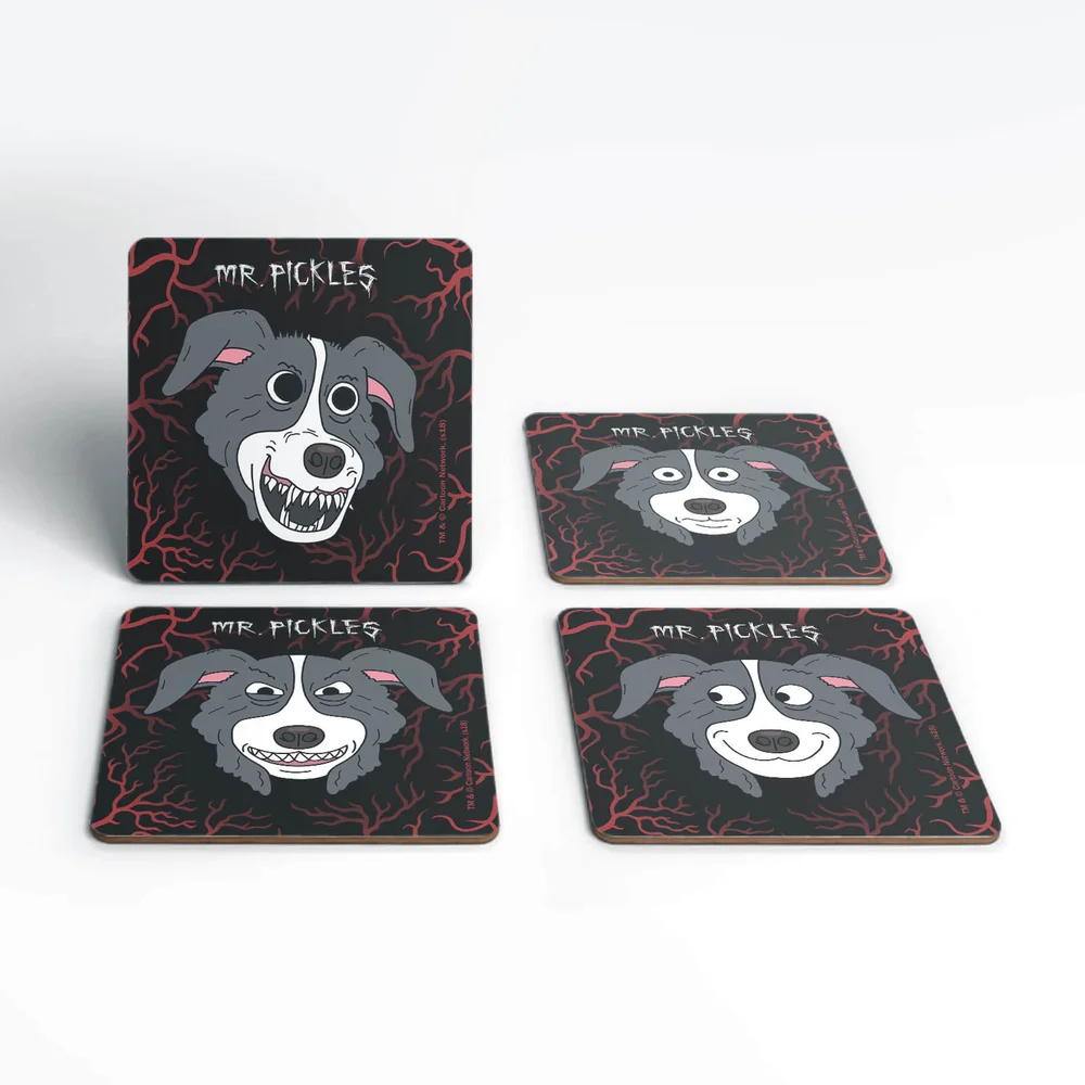 Mr Pickles Heads Coaster Set Afbeelding 1