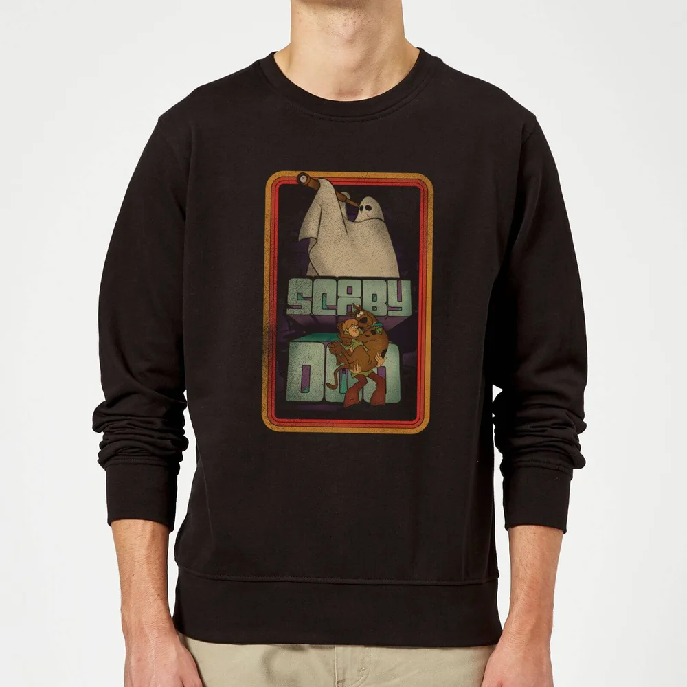 Scooby Doo Retro Ghostie Sweatshirt - Black - S Afbeelding 1