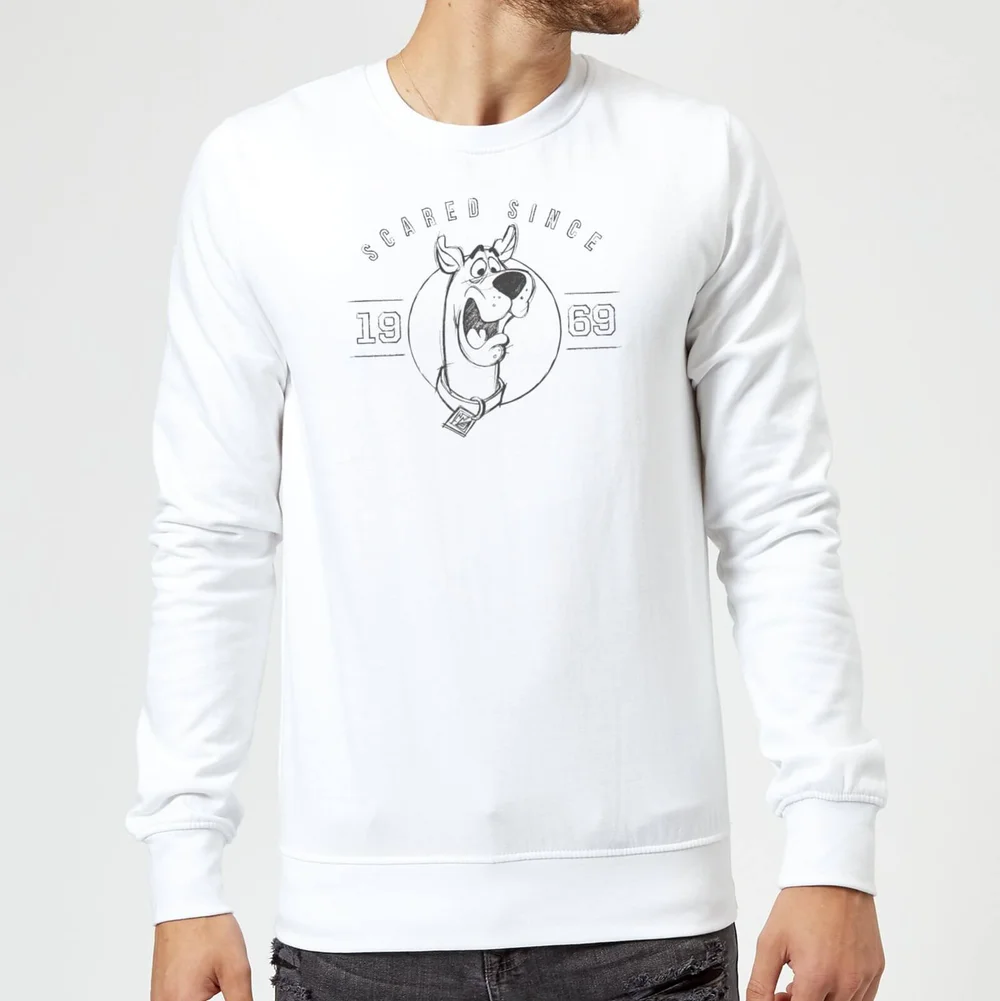 Scooby Doo Scared Since '69 Sweatshirt - White - S Afbeelding 1