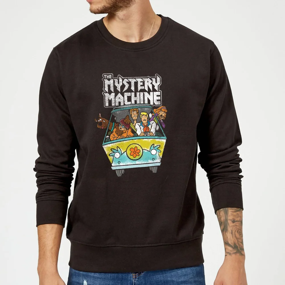 Scooby Doo Mystery Machine Heavy Metal Sweatshirt - Black - S Afbeelding 1