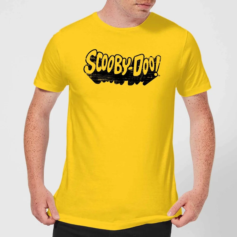 Scooby Doo Retro Mono Logo Men's T-Shirt - Yellow - S Afbeelding 1