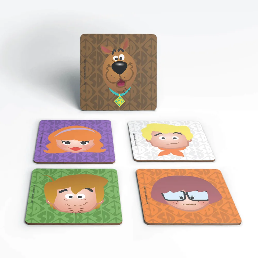 Scooby Doo Emoji Coaster Set Afbeelding 1