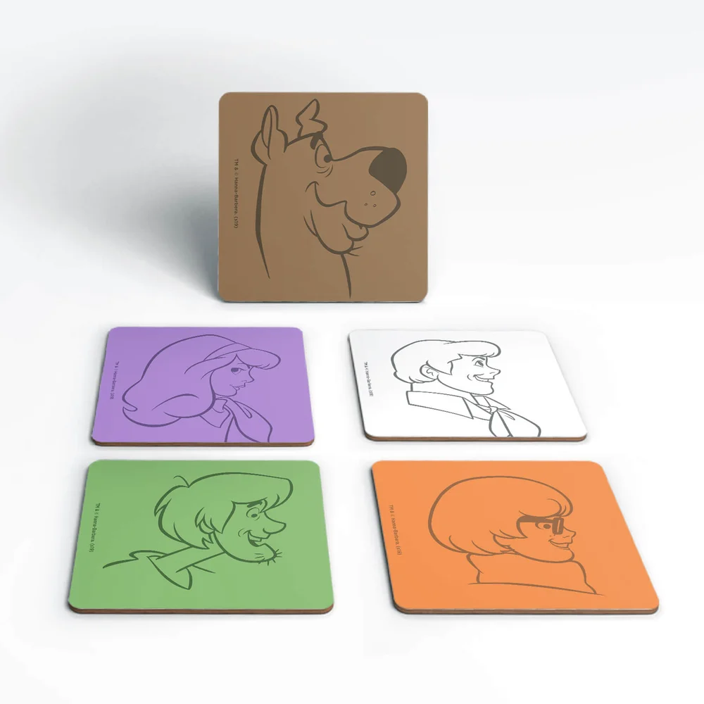 Scooby Doo The Gang Colours Coaster Set Afbeelding 1
