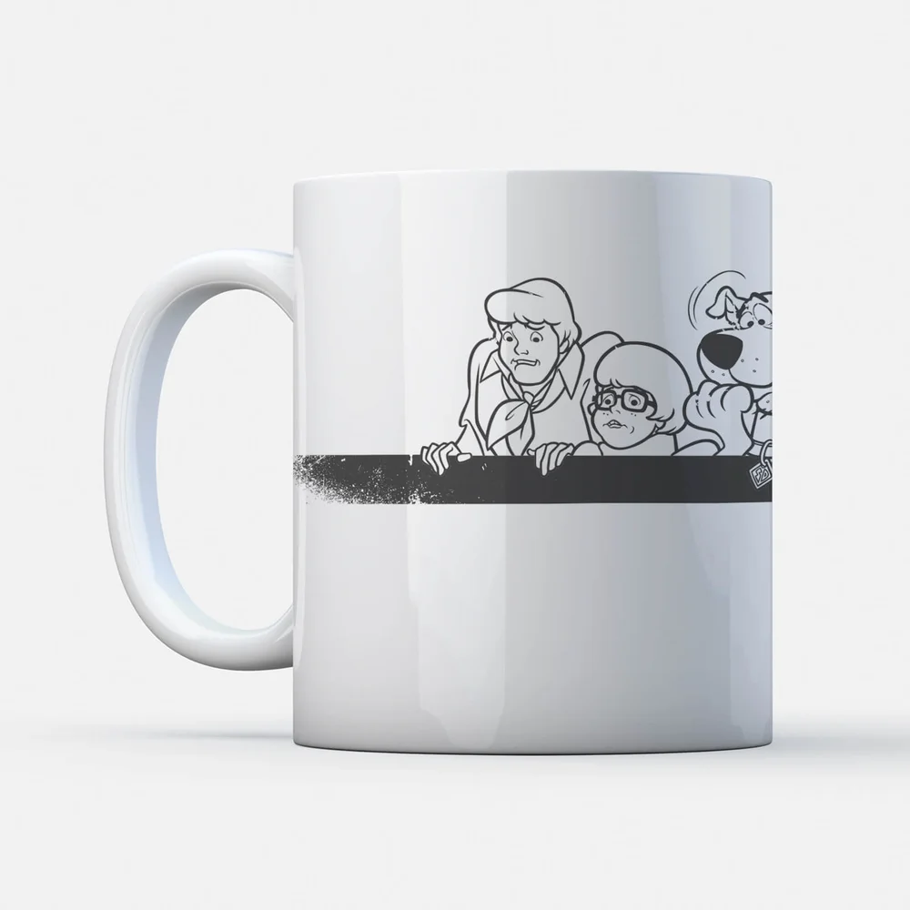 Scooby Doo Gang Retro Stripe Mug Afbeelding 1