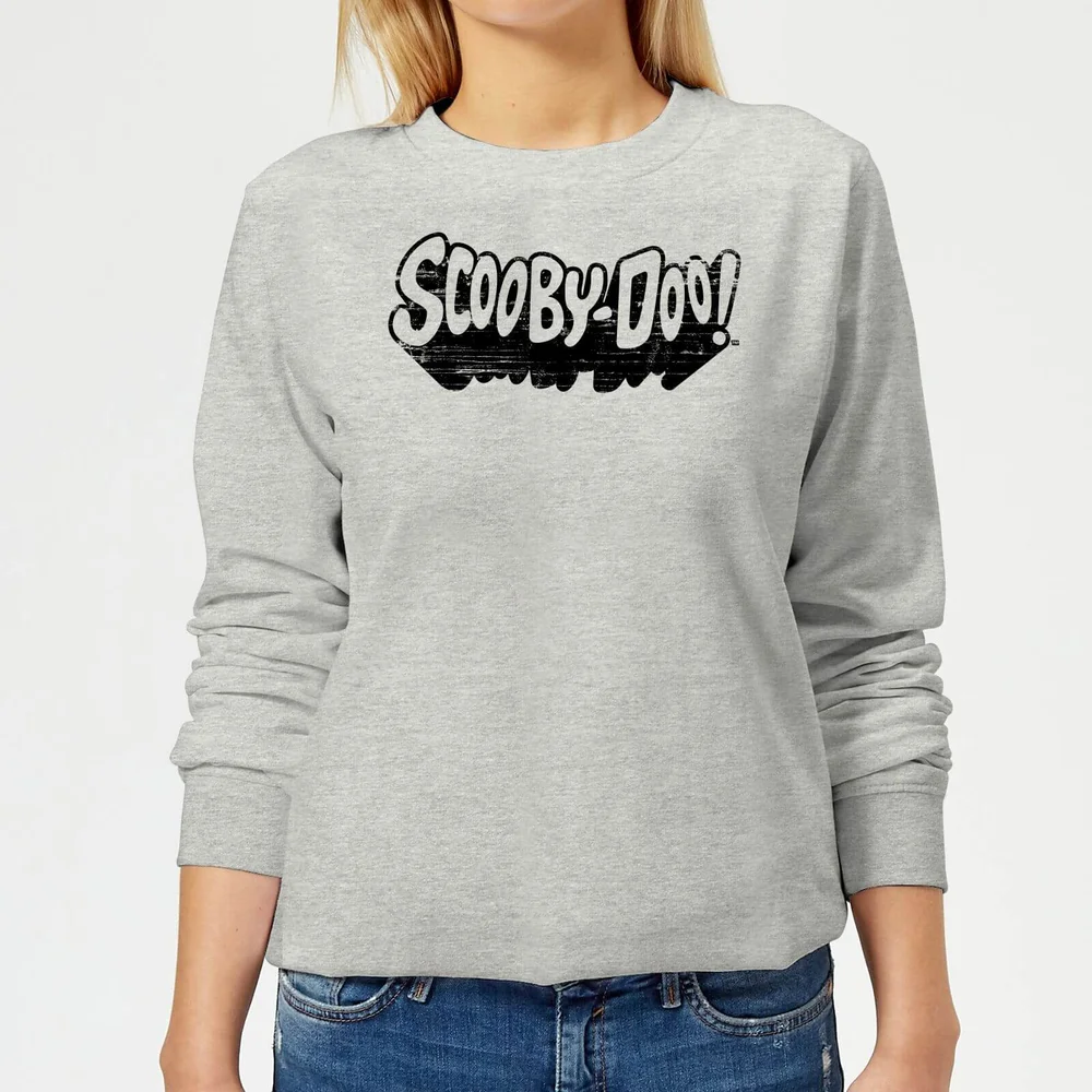 Scooby Doo Retro Mono Logo Women's Sweatshirt - Grey - 3XL - Grijs Afbeelding 1