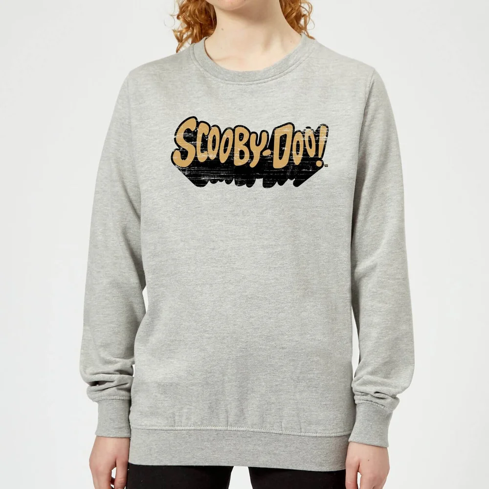 Scooby Doo Retro Colour Logo Women's Sweatshirt - Grey - 3XL - Grijs Afbeelding 1