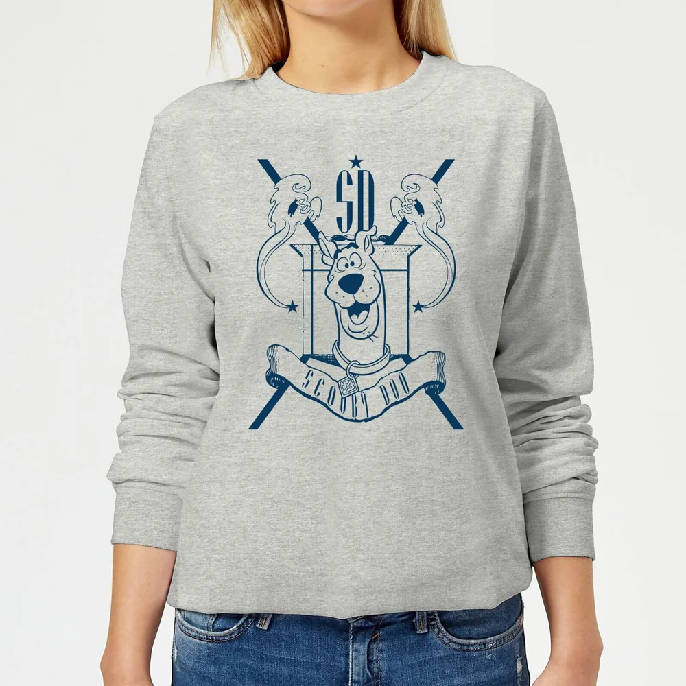 Scooby Doo Coat Of Arms Women's Sweatshirt - Grey - 3XL - Grijs Afbeelding 1