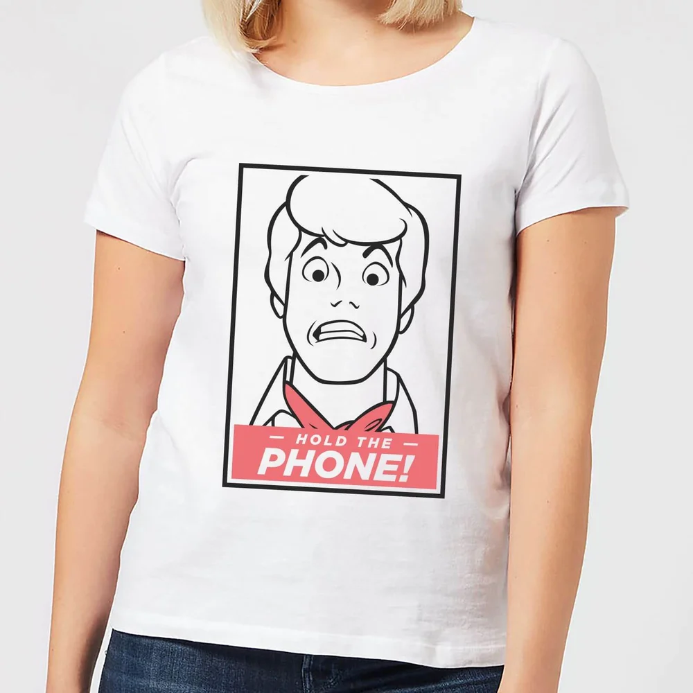 Scooby Doo Hold The Phone Women's T-Shirt - White - S Afbeelding 1