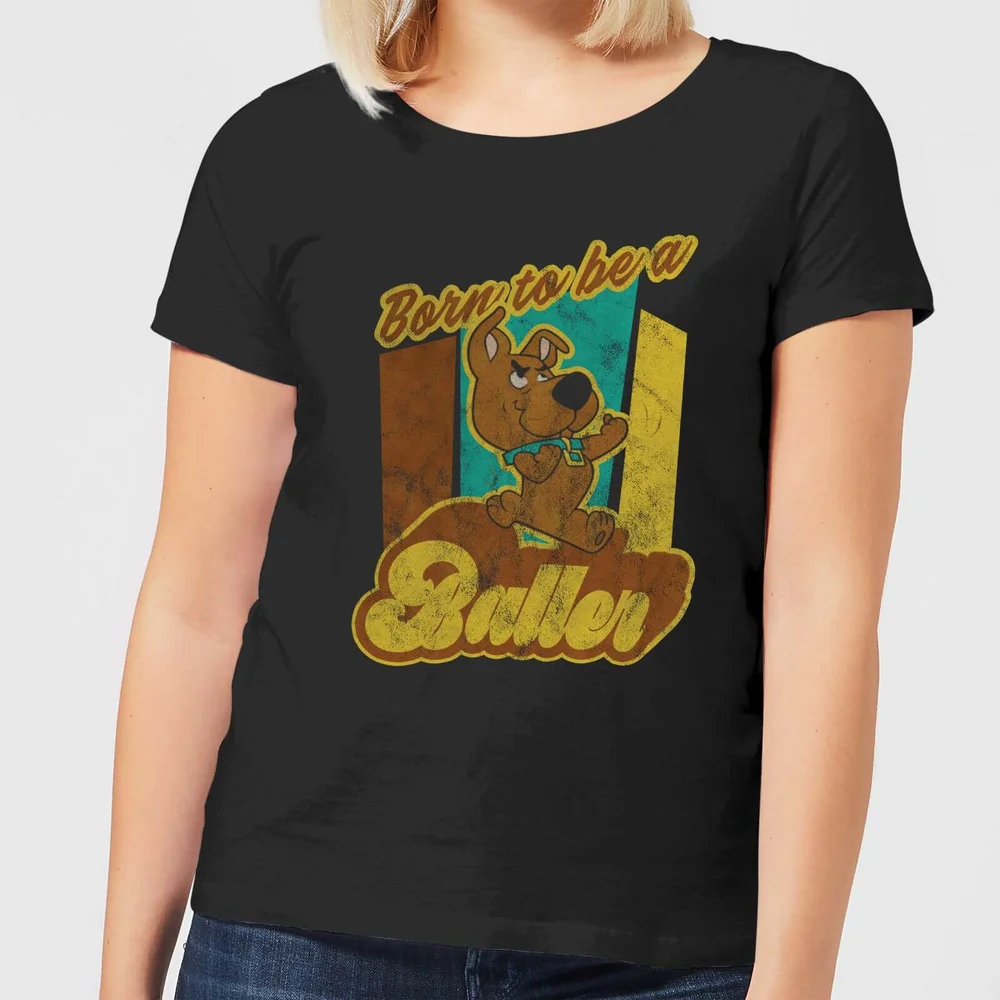 Scooby Doo Born To Be A Baller Women's T-Shirt - Black - S Afbeelding 1