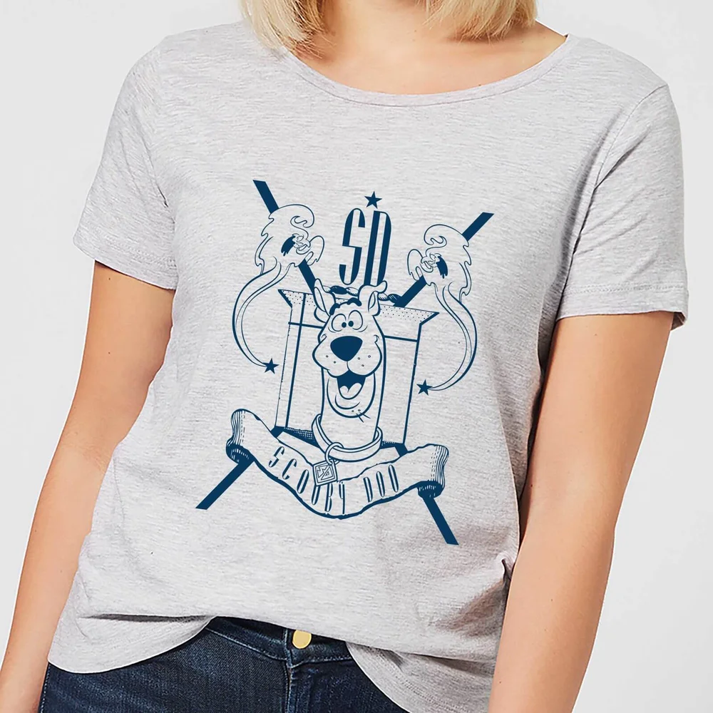 Scooby Doo Coat Of Arms Women's T-Shirt - Grey - XS Afbeelding 1