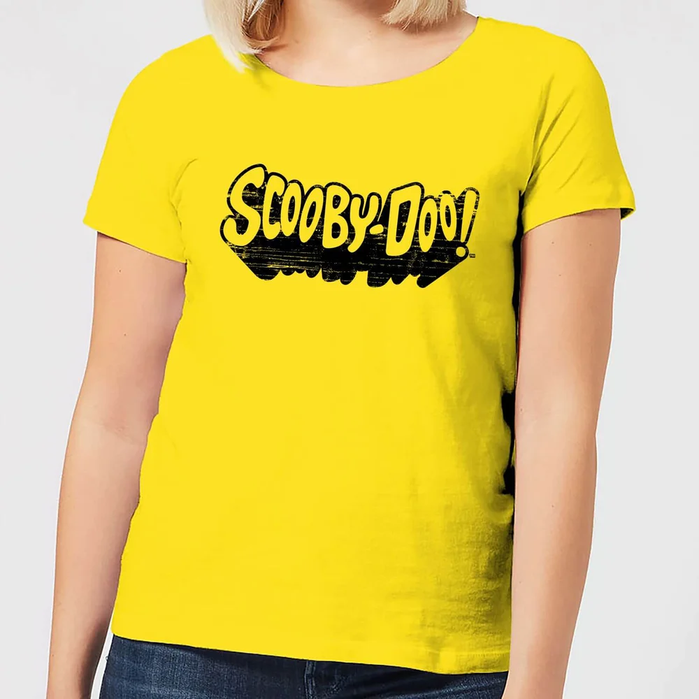 Scooby Doo Retro Mono Logo Women's T-Shirt - Yellow - S Afbeelding 1