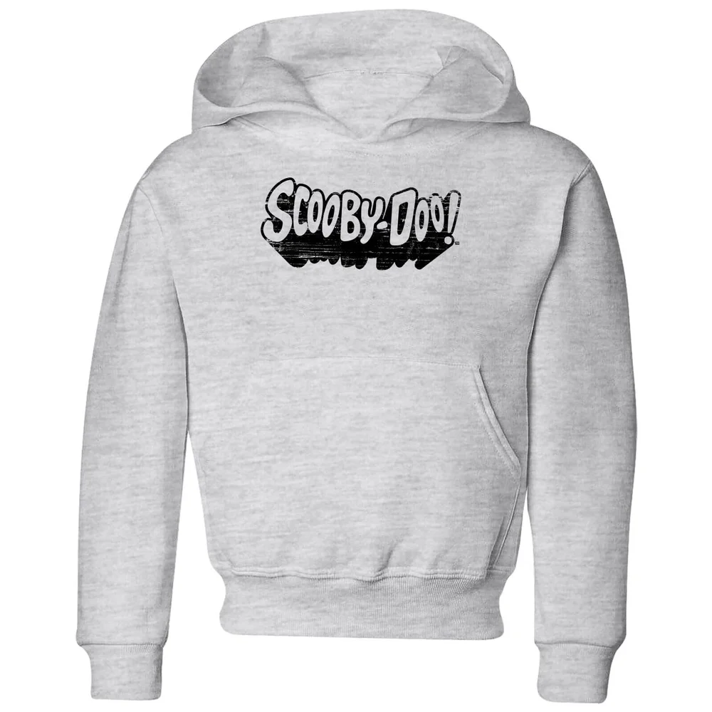 Scooby Doo Retro Mono Logo Kids' Hoodie - Grey - 98/104 (3-4 jaar) Afbeelding 1