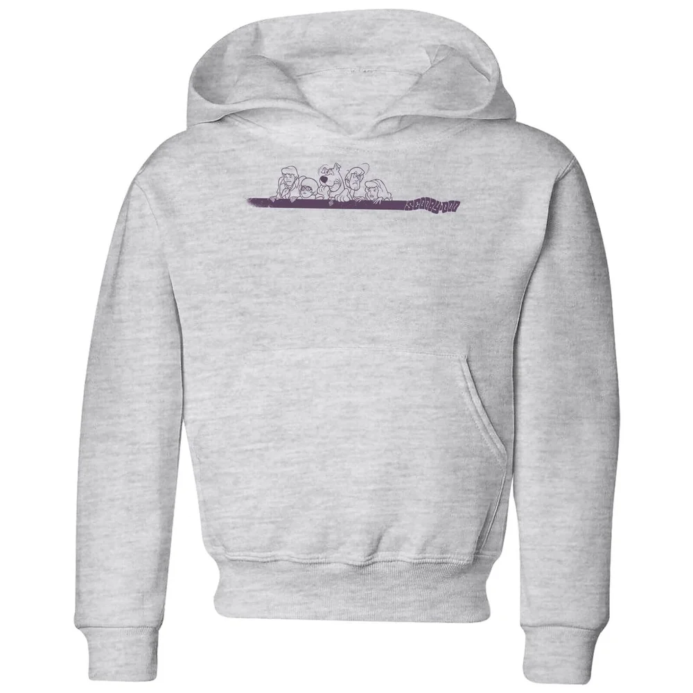 Scooby Doo Those Meddling Kids Retro Kids' Hoodie - Grey - 98/104 (3-4 jaar) Afbeelding 1