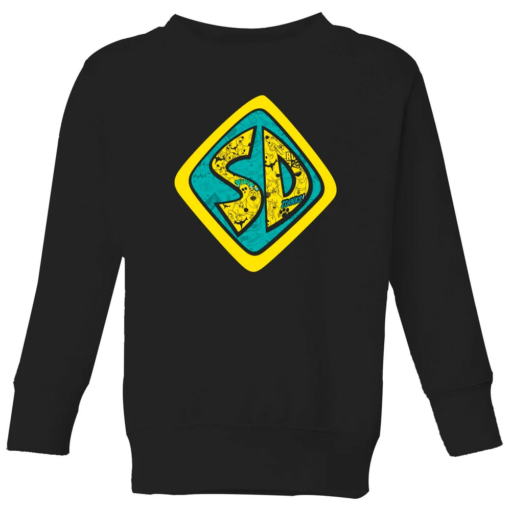 Scooby Doo Emblem Kids' Sweatshirt - Black - 98/104 (3-4 jaar) Afbeelding 1