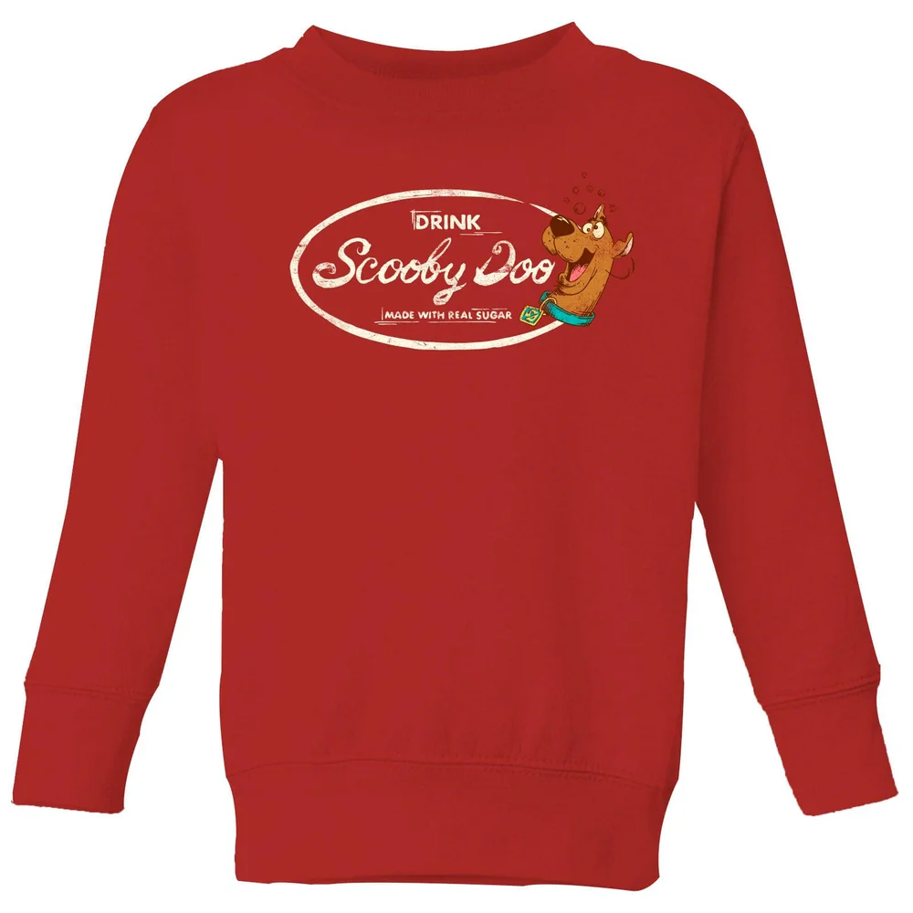Scooby Doo Cola Kids' Sweatshirt - Red - 98/104 (3-4 jaar) Afbeelding 1