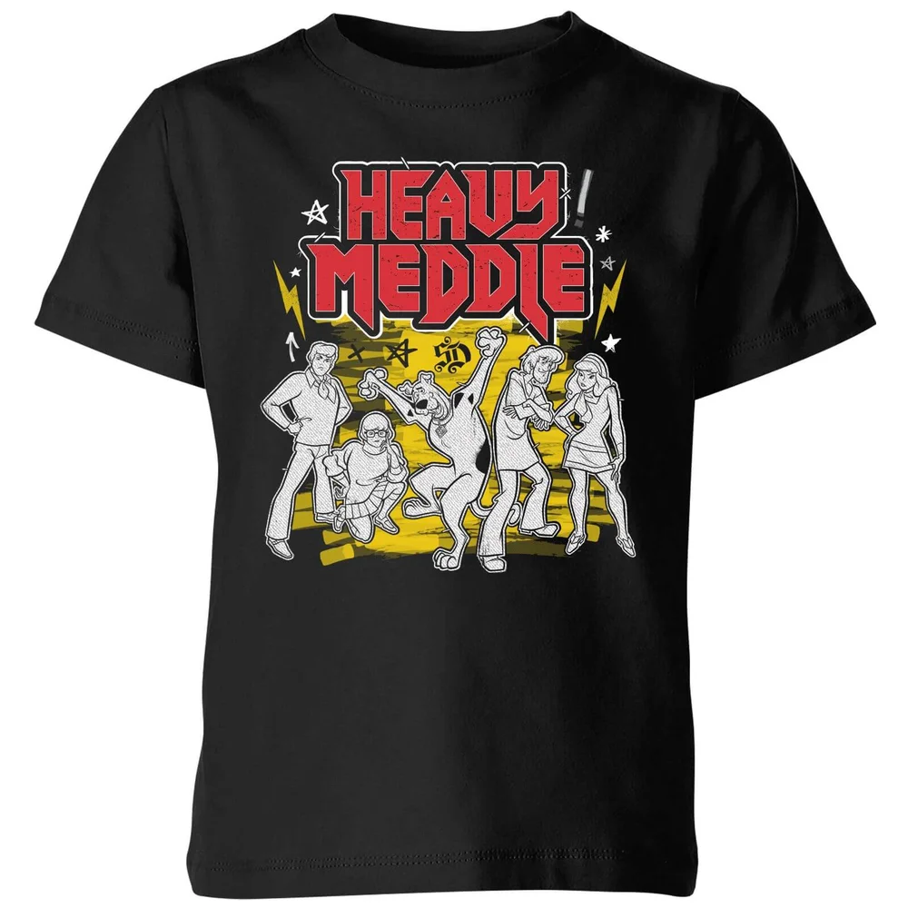 Scooby Doo Heavy Meddle Kids' T-Shirt - Black - 98/104 (3-4 jaar) Afbeelding 1