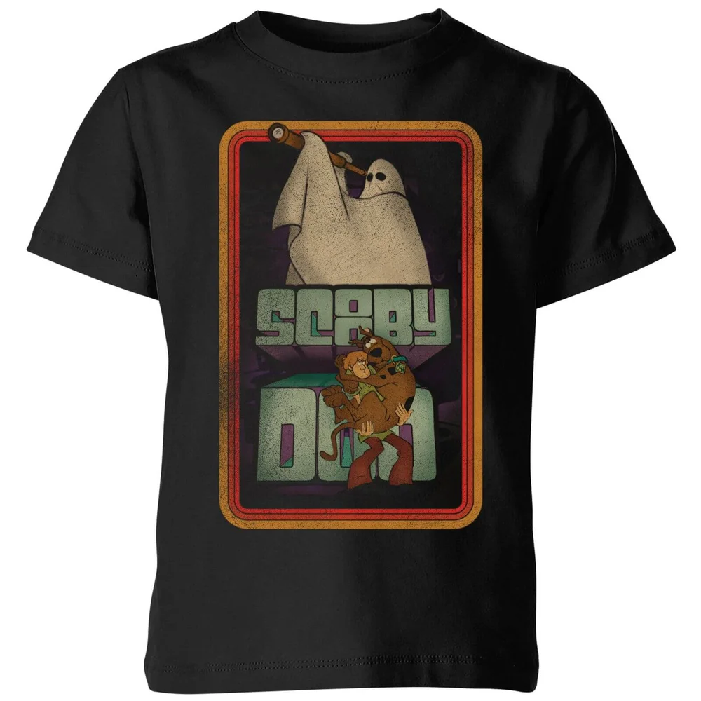 Scooby Doo Retro Ghostie Kids' T-Shirt - Black - 98/104 (3-4 jaar) Afbeelding 1