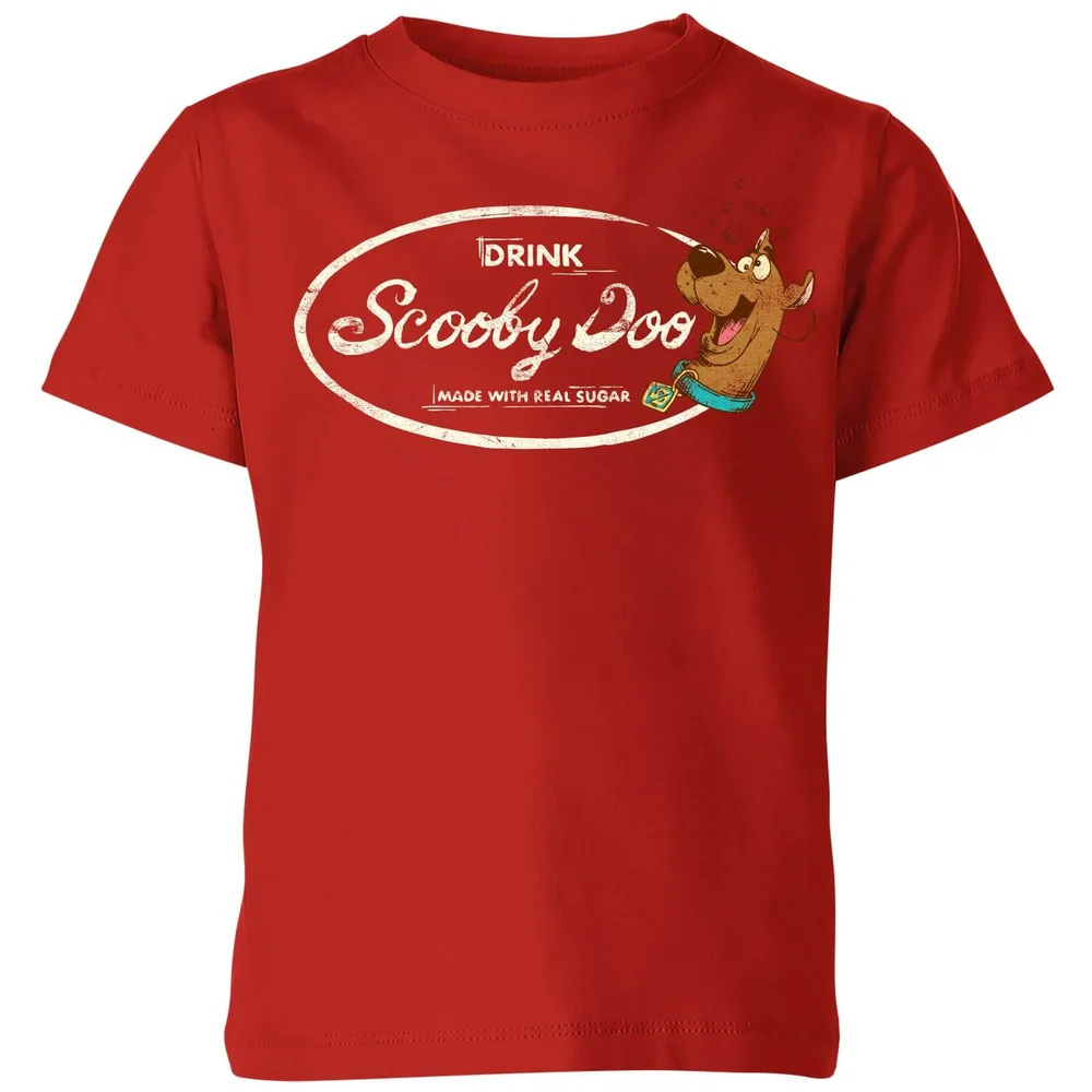 Scooby Doo Cola Kids' T-Shirt - Red - 98/104 (3-4 jaar) Afbeelding 1