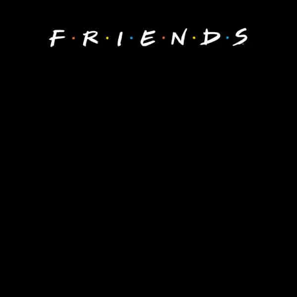 Friends Logo Contrast hoodie - Zwart