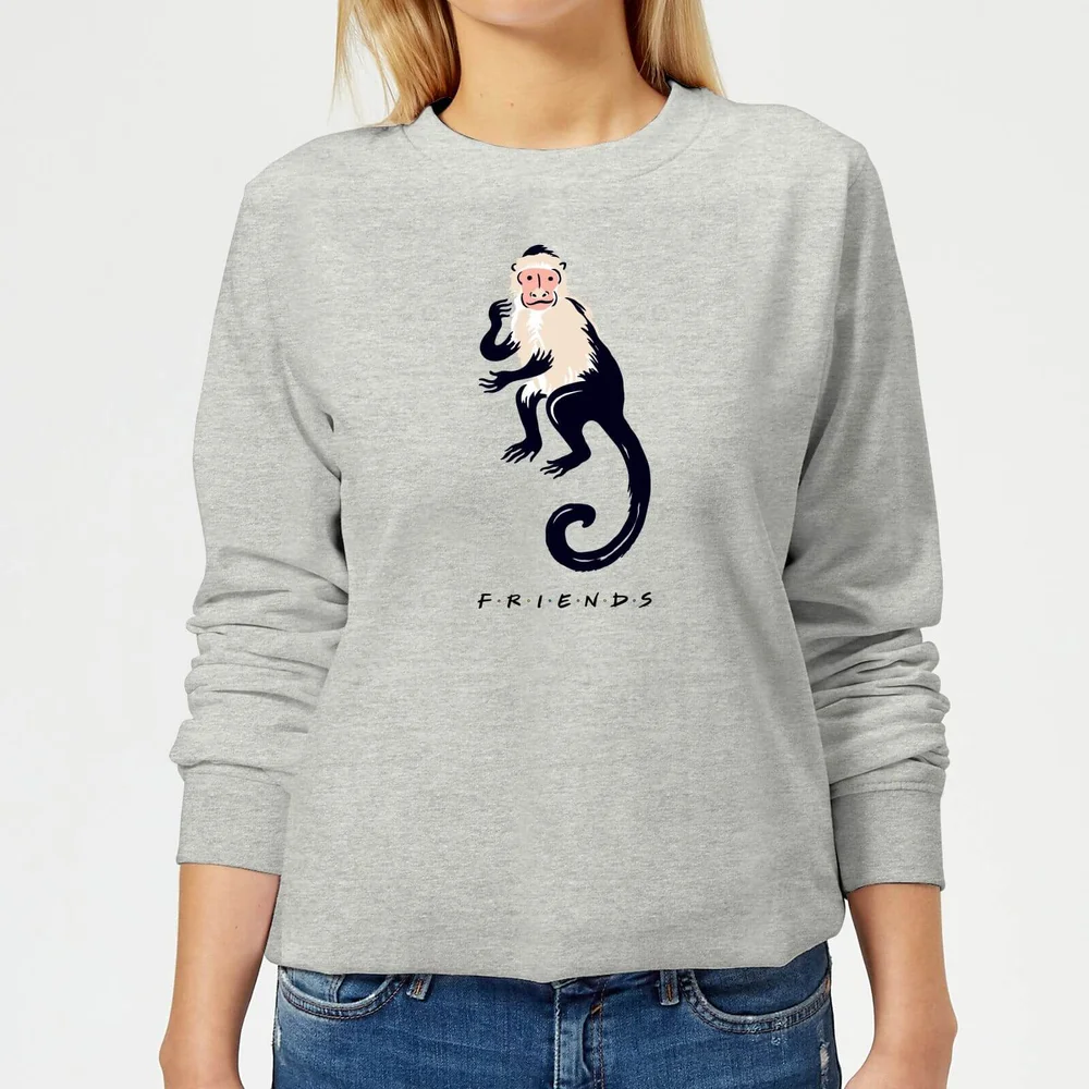 Friends Marcel The Monkey dames trui - Grijs - 3XL Afbeelding 1