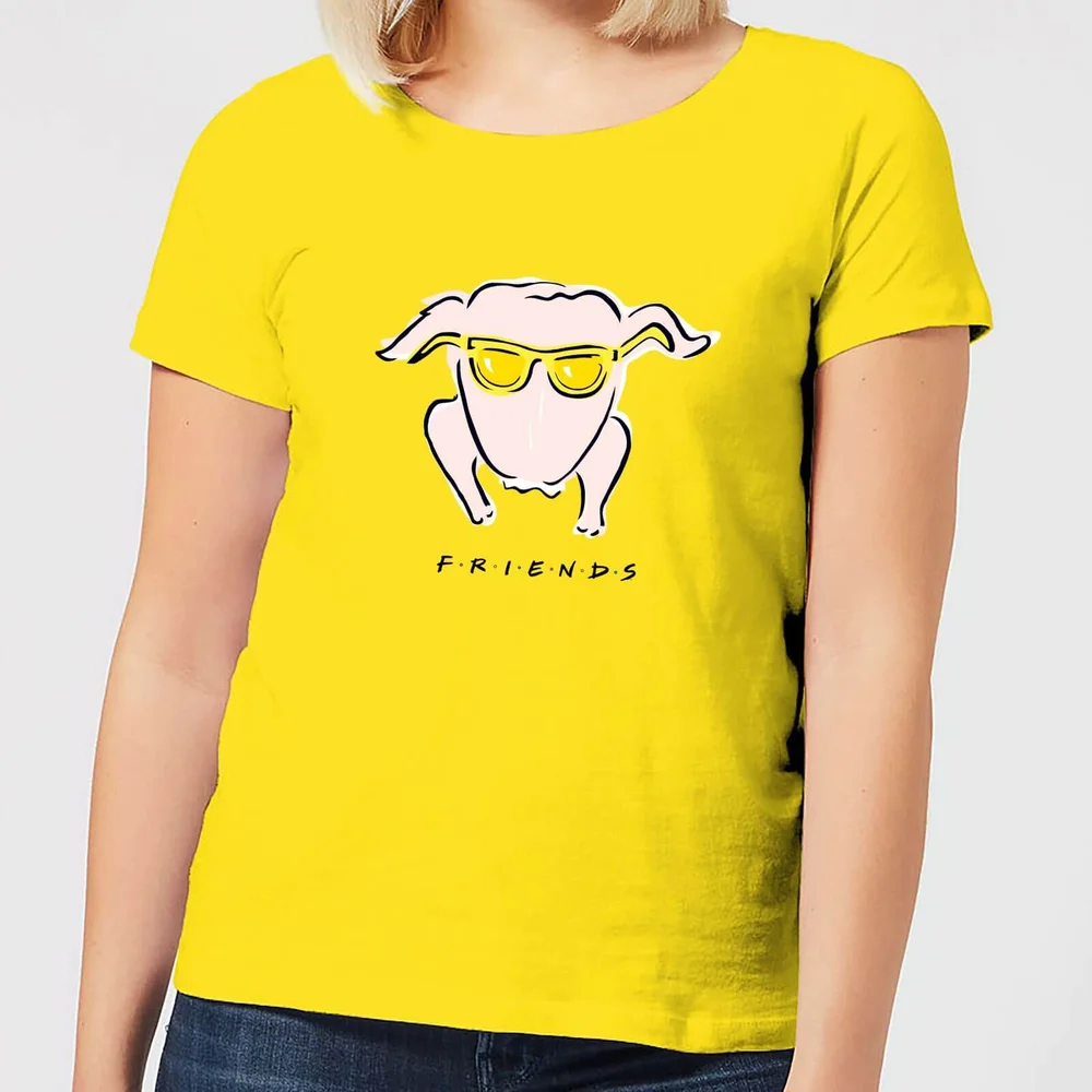 Friends Turkey dames t-shirt - Geel - S Afbeelding 1