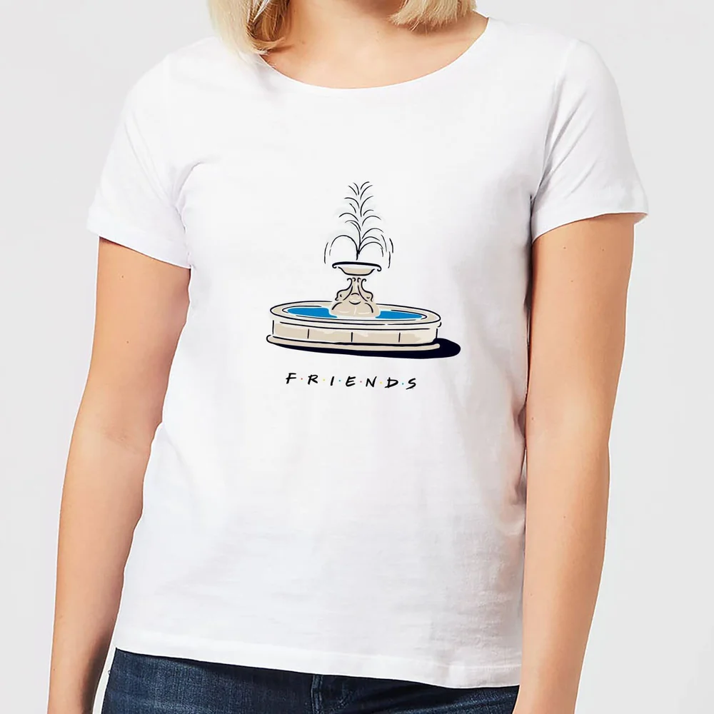 Friends Fountain dames t-shirt - Wit - XS Afbeelding 1