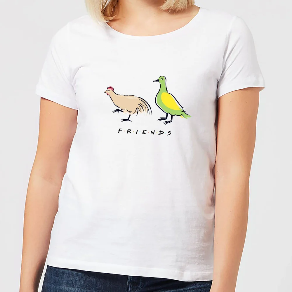 Friends The Chick And The Duck dames t-shirt - Wit - XS Afbeelding 1